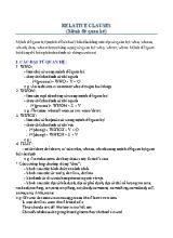 Lý thuyết Mệnh đề quan hệ (Relative clauses)